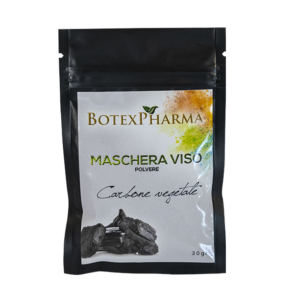 Maschera viso al carbone vegetale attivo